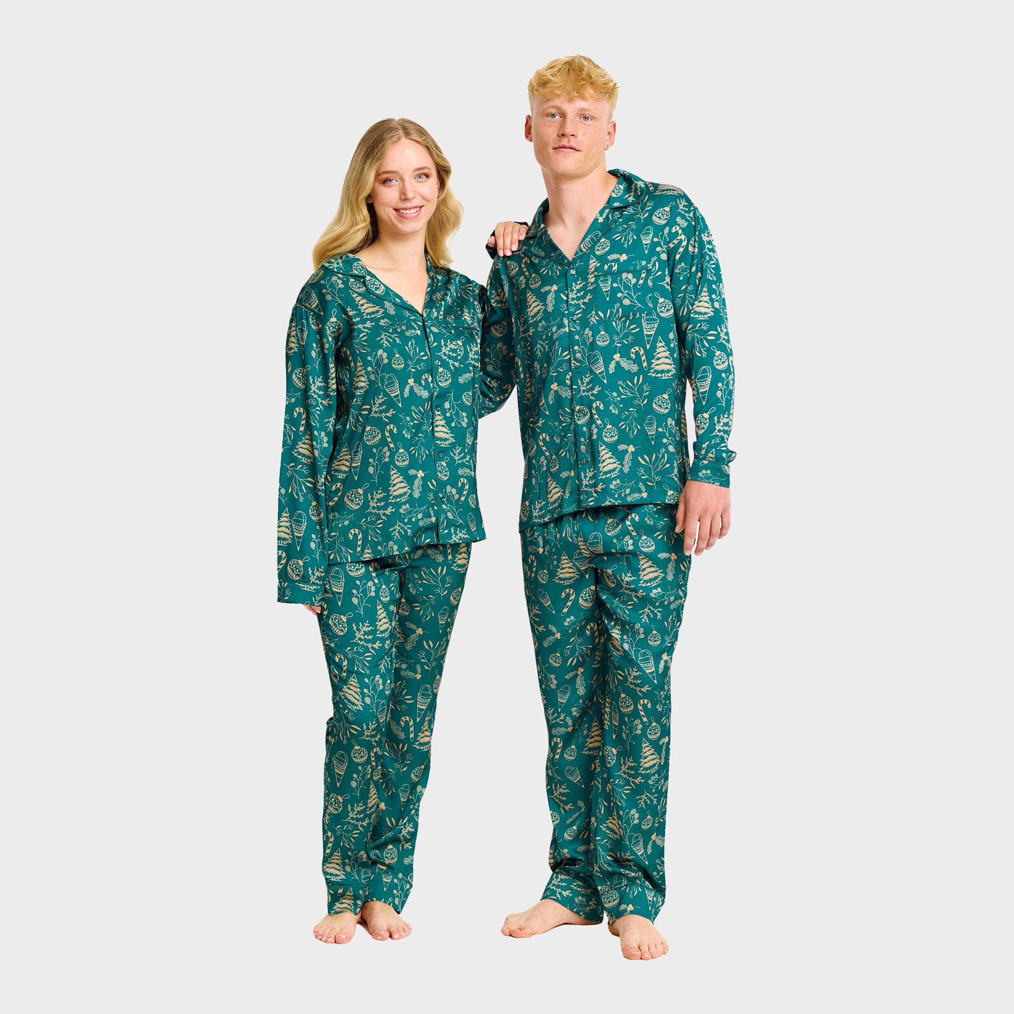 Den begavede satin pyjamas - Herre